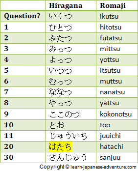 Learn Using Japanese Numbers to Say Age in Japanese