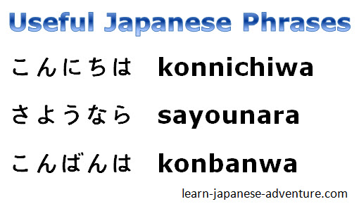50 japanese phrases